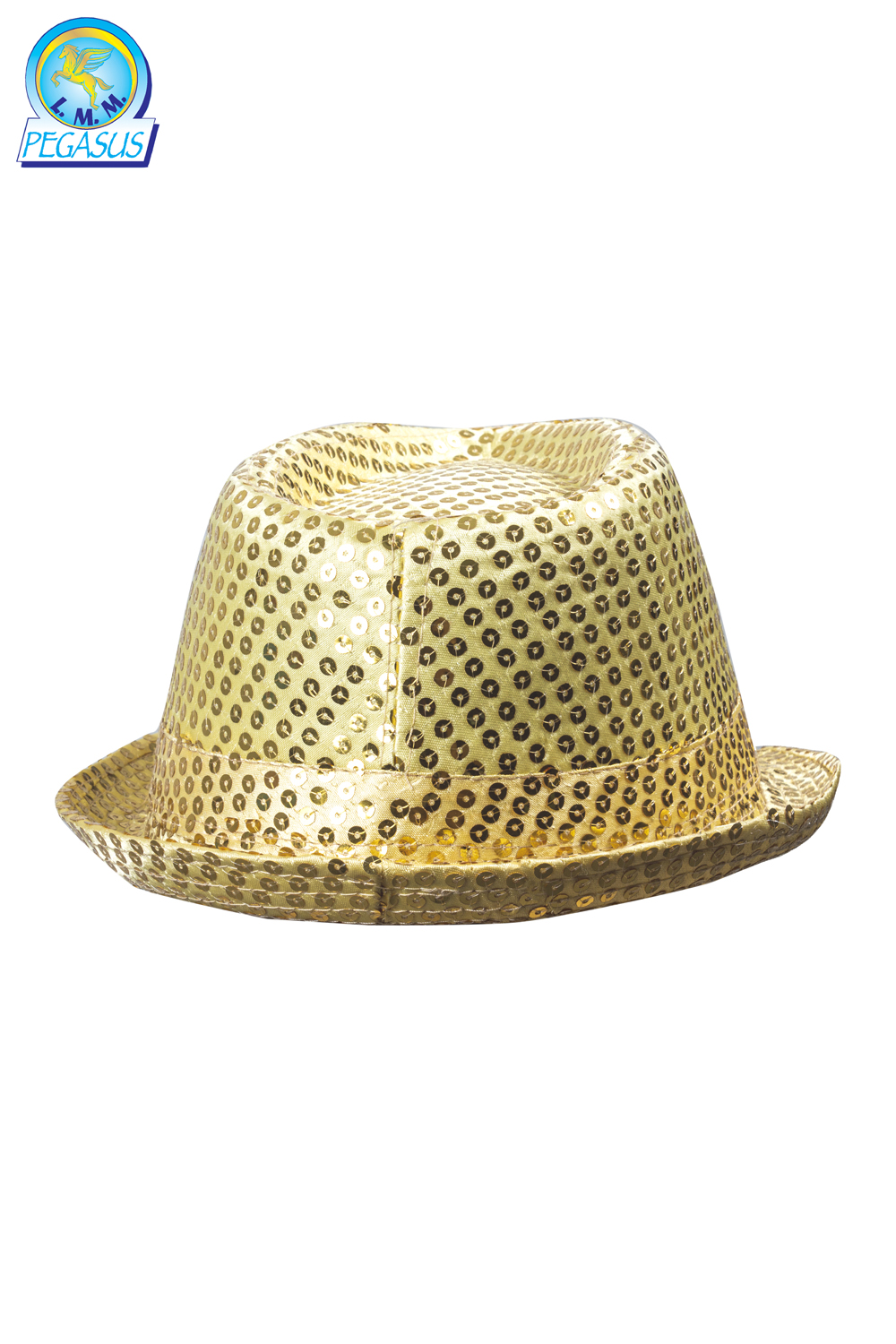 CAPPELLO PAILLETTES ORO